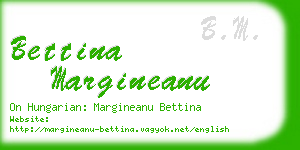 bettina margineanu business card